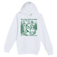 I Dont Know Where Im Going But Im Gay Frog Lgbt Pride Premium Pullover Hoodie