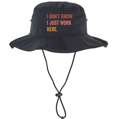 I DonT Know I Just Work Here Funny Work Sarcastic Gift Bucket Hat