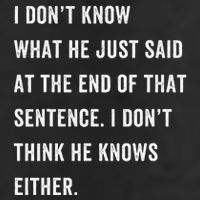 I Don’T Know What He Just Said At The End Of That Sentence Crop Fleece Hoodie