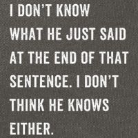 I Don’T Know What He Just Said At The End Of That Sentence Cotton Canvas Backpack