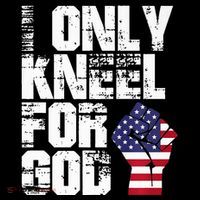 I DonT Kneel Only Kneel For God High Crown Mesh Back Trucker Hat