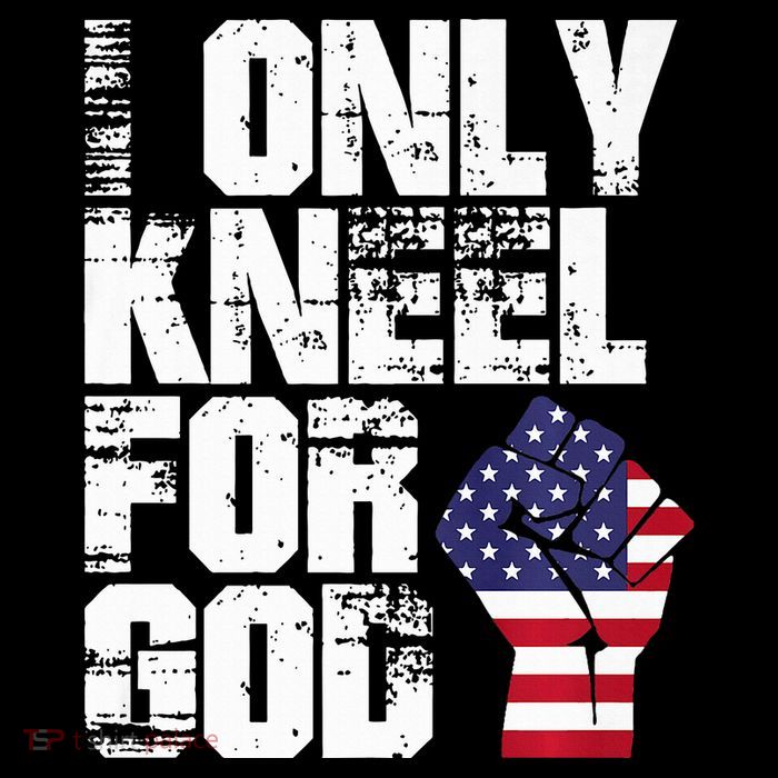 I DonT Kneel Only Kneel For God High Crown Mesh Back Trucker Hat