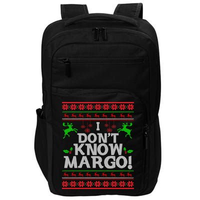 I Don't Know Margo Ugly Matching Christmas Funny Couple Impact Tech Backpack