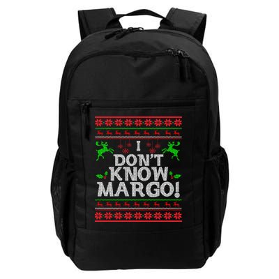 I Don't Know Margo Ugly Matching Christmas Funny Couple Backpack