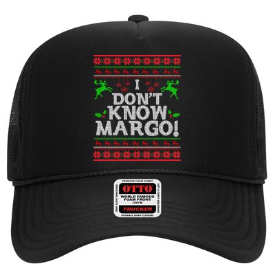 I Don't Know Margo Ugly Matching Christmas Funny Couple Trucker Hat