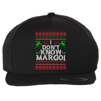 I Don't Know Margo Ugly Matching Christmas Funny Couple Wool Snapback Cap