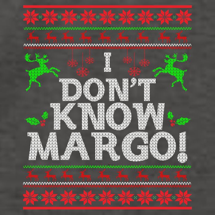 I Don't Know Margo Ugly Matching Christmas Funny Couple Vector Backpack