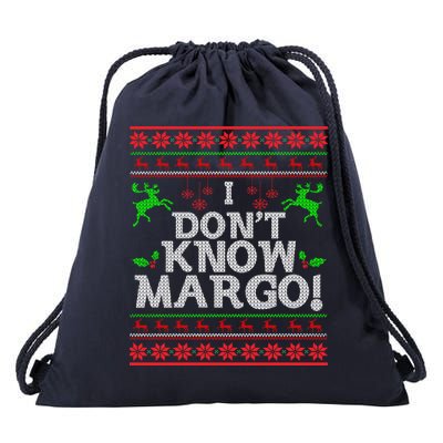 I Don't Know Margo Ugly Matching Christmas Funny Couple Drawstring Bag