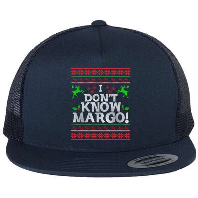 I Don't Know Margo Ugly Matching Christmas Funny Couple Flatbill Hat