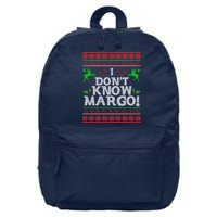 I Don't Know Margo Ugly Matching Christmas Funny Couple 16 in Basic Backpack