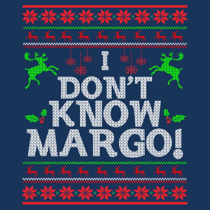 I Don't Know Margo Ugly Matching Christmas Funny Couple 16 in Basic Backpack