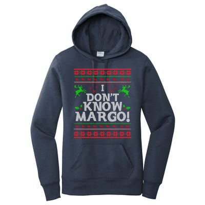 I Don't Know Margo Ugly Matching Christmas Funny Couple Women's Pullover Hoodie