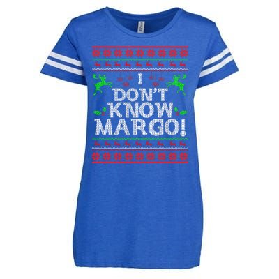 I Don't Know Margo Ugly Matching Christmas Funny Couple Enza Ladies Jersey Football T-Shirt