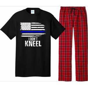 I Don't Kneel Usa Flag Meaningful Gift Patriotic Stand Nthem Pajama Set