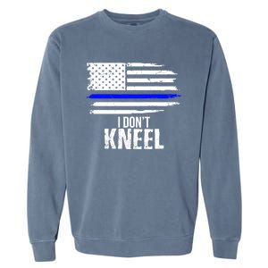 I Don't Kneel Usa Flag Meaningful Gift Patriotic Stand Nthem Garment-Dyed Sweatshirt