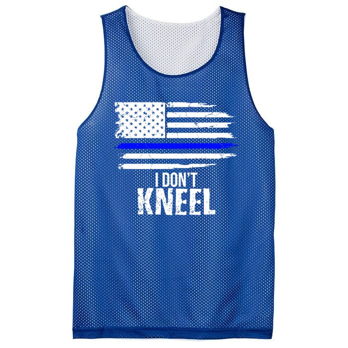 I Don't Kneel Usa Flag Meaningful Gift Patriotic Stand Nthem Mesh Reversible Basketball Jersey Tank