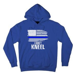 I Don't Kneel Usa Flag Meaningful Gift Patriotic Stand Nthem Tall Hoodie