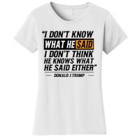 I Don’T Know What He Just Said At The End Of That Sentence Women's T-Shirt