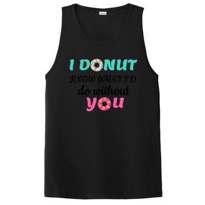 I Donut Know What I'd Do Without You Valentines Day Funny Gift PosiCharge Competitor Tank