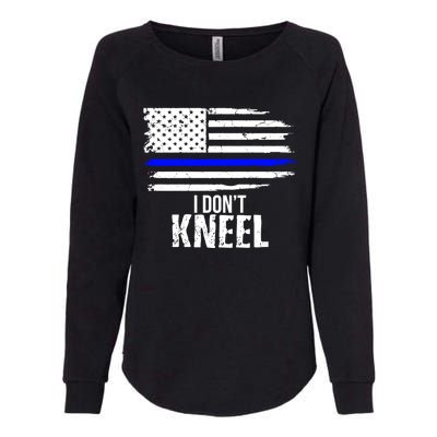 I Don't Kneel Usa Flag Gift Patriotic Stand Nthem Womens California Wash Sweatshirt