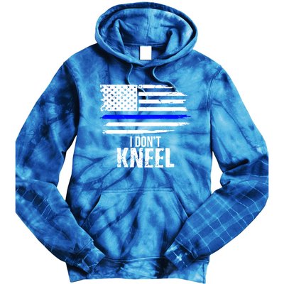 I Don't Kneel Usa Flag Gift Patriotic Stand Nthem Tie Dye Hoodie