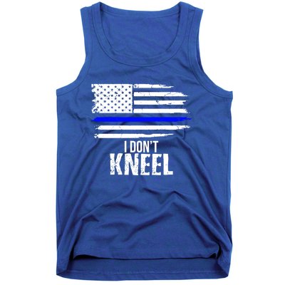 I Don't Kneel Usa Flag Gift Patriotic Stand Nthem Tank Top