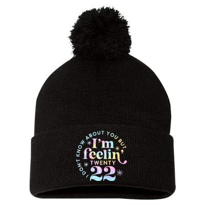 I don't know about you but I'm feeling Twenty 22 Tie Dye  Pom Pom 12in Knit Beanie