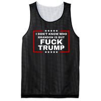 I DonT Know Who Brandon Is But Fuck Trump Anti Trump Mesh Reversible Basketball Jersey Tank