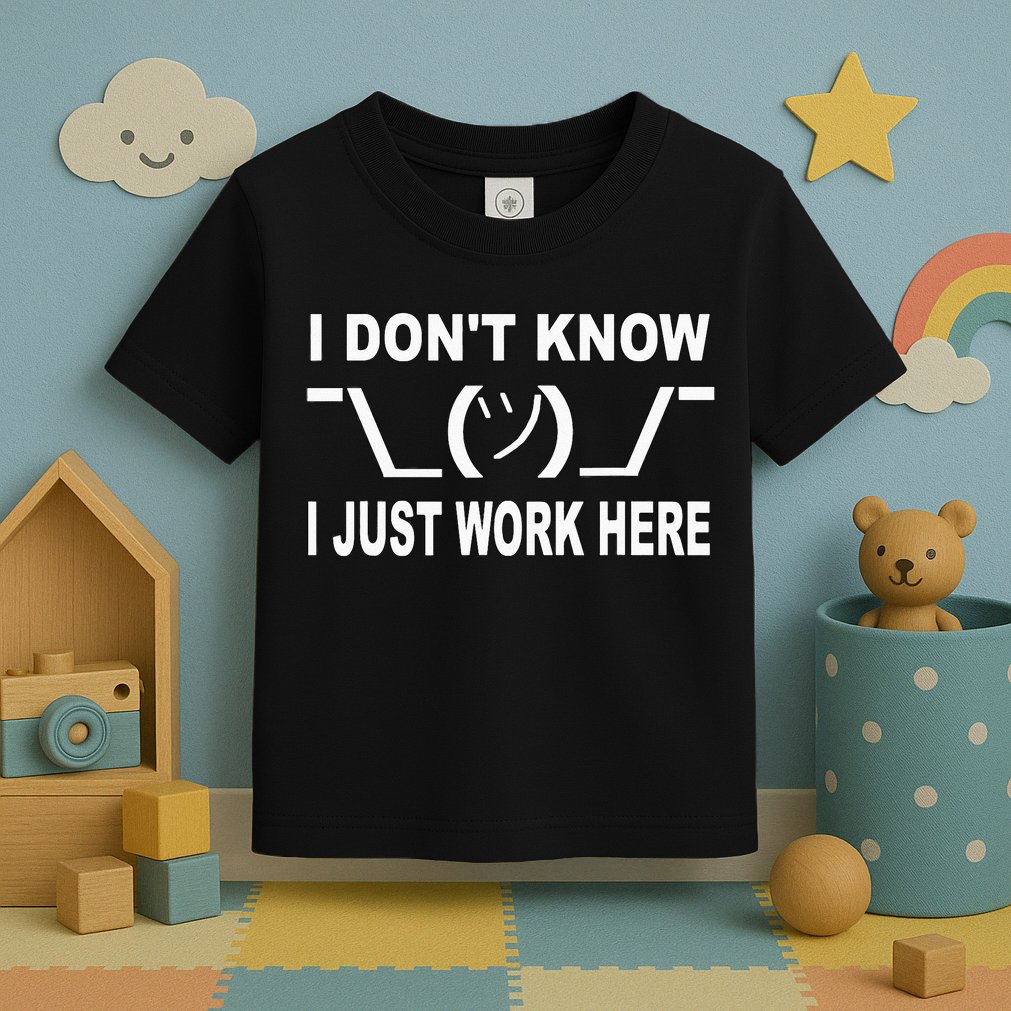 I Dont Know I Just Work Here Toddler T-Shirt