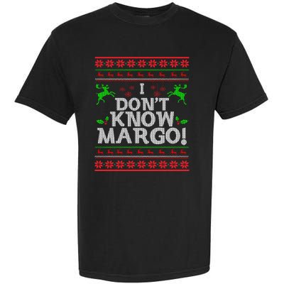 I Don't Know Margo Ugly Christmas Funny Movie Garment-Dyed Heavyweight T-Shirt