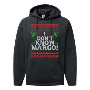 I Don't Know Margo Ugly Christmas Funny Movie Performance Fleece Hoodie