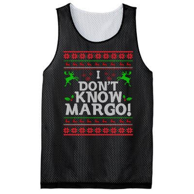 I Don't Know Margo Ugly Christmas Funny Movie Mesh Reversible Basketball Jersey Tank