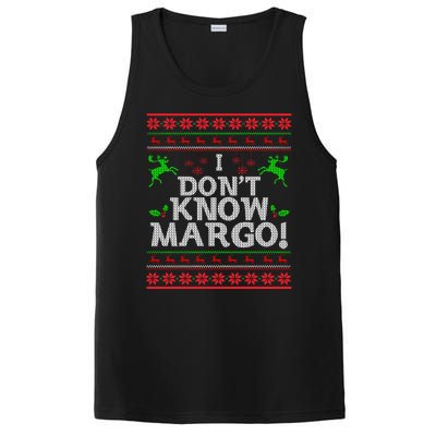 I Don't Know Margo Ugly Christmas Funny Movie PosiCharge Competitor Tank