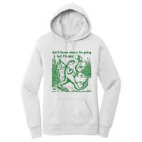 I DonT Know Where IM Going But IM Gay Frog Lgbt Pride Women's Pullover Hoodie