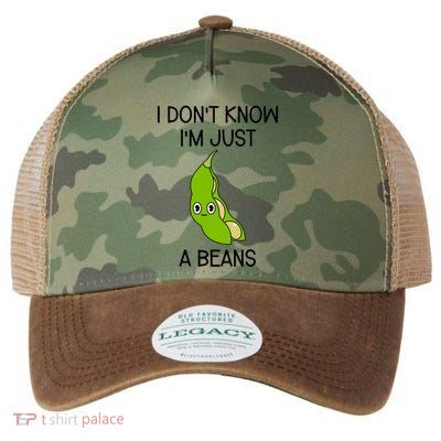 I DonT Know IM Just A Beans Cute Beans Gift Legacy Tie Dye Trucker Hat