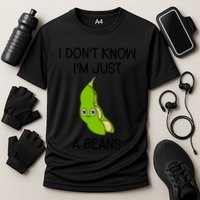 I DonT Know IM Just A Beans Cute Beans Gift Cooling Performance Crew T-Shirt