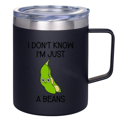 I DonT Know IM Just A Beans Cute Beans Gift 12oz Stainless Steel Coffee Mug