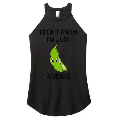 I DonT Know IM Just A Beans Cute Beans Gift Women's Perfect Tri Rocker Tank