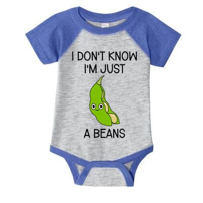 I DonT Know IM Just A Beans Cute Beans Gift Infant Baby Jersey Bodysuit
