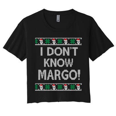 I Don't Know Margo Ugly Christmas Funny Movie Crop Top
