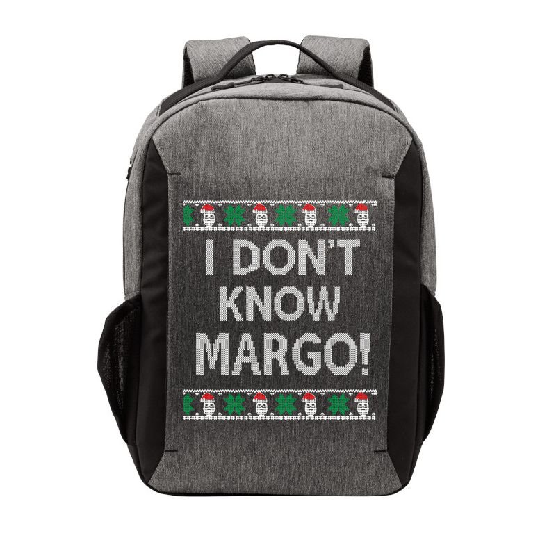 I Don't Know Margo Ugly Christmas Funny Movie Vector Backpack