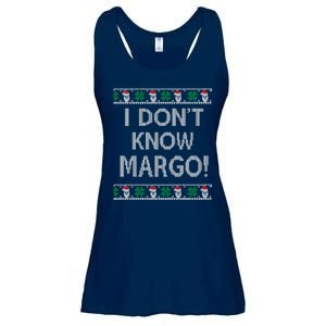 I Don't Know Margo Ugly Christmas Funny Movie Ladies Essential Flowy Tank