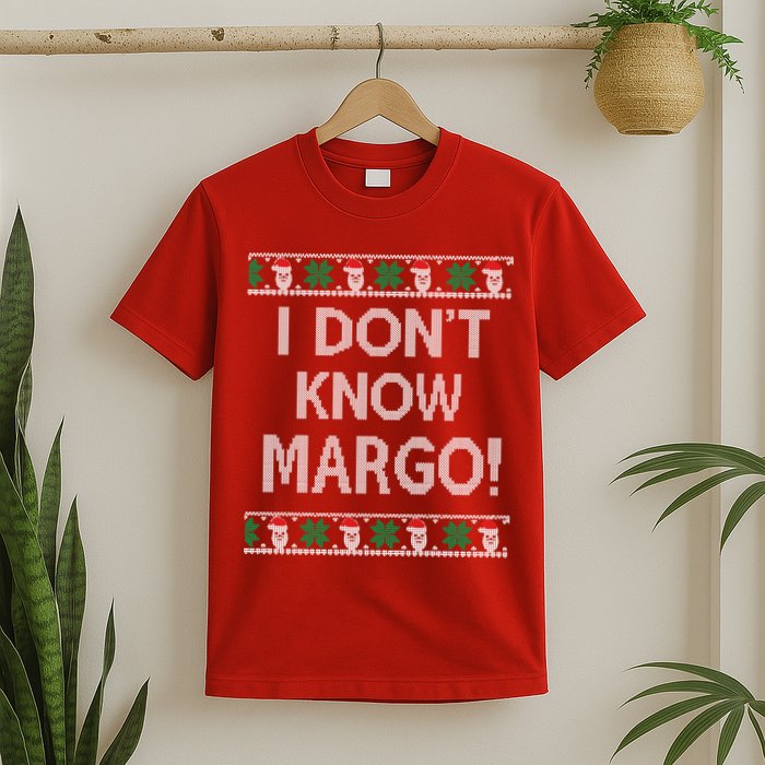I Don't Know Margo Ugly Christmas Funny Movie T-Shirt