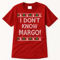 I Don't Know Margo Ugly Christmas Funny Movie Tall T-Shirt