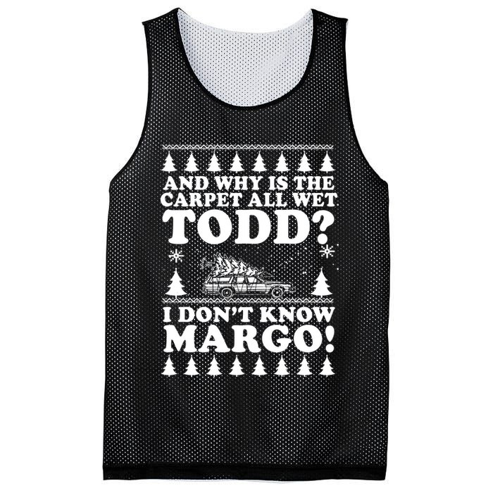 I Dont Know Margo Funny And Why Is The Carpet All Wet Todd Mesh Reversible Basketball Jersey Tank