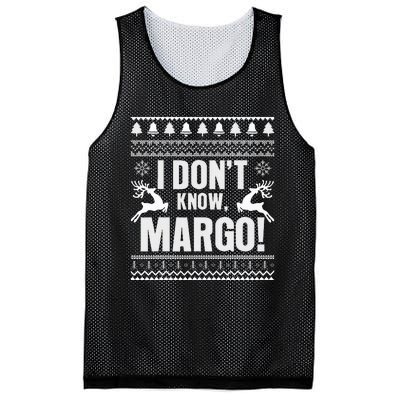 I DonT Knowmargo Ugly Sweater Funny Christmas For Vacation Mesh Reversible Basketball Jersey Tank