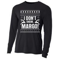 I DonT Knowmargo Ugly Sweater Funny Christmas For Vacation Cooling Performance Long Sleeve Crew