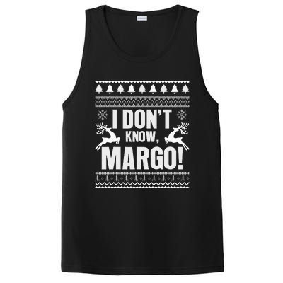 I DonT Knowmargo Ugly Sweater Funny Christmas For Vacation PosiCharge Competitor Tank