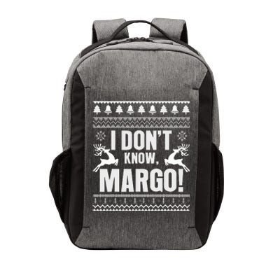 I DonT Knowmargo Ugly Sweater Funny Christmas For Vacation Vector Backpack