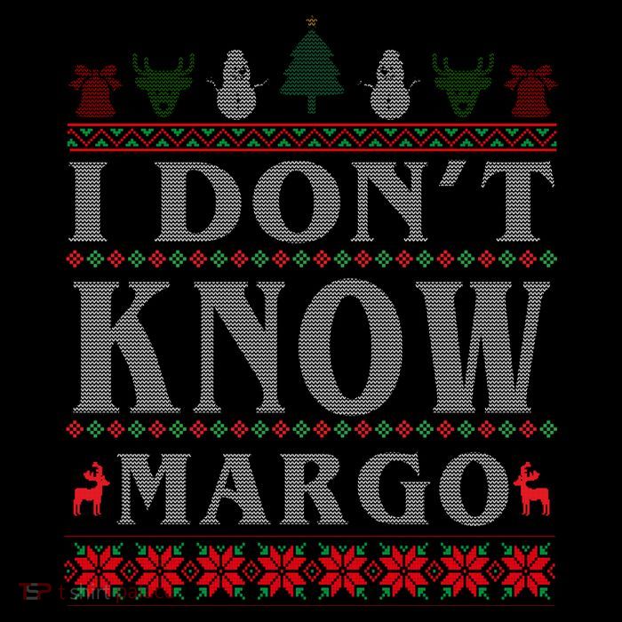 I Don't Know Margo Funny Ugly Christmas Flexfit Unipanel Trucker Cap